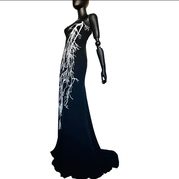 jersey scoop neck maxi dress Modal Square Neck Maxi Dress in Black - XXS